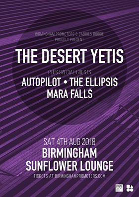 Mara Falls support The Desert Yetis @ The Sunflower Lounge, Birmingham - 04th August 2018