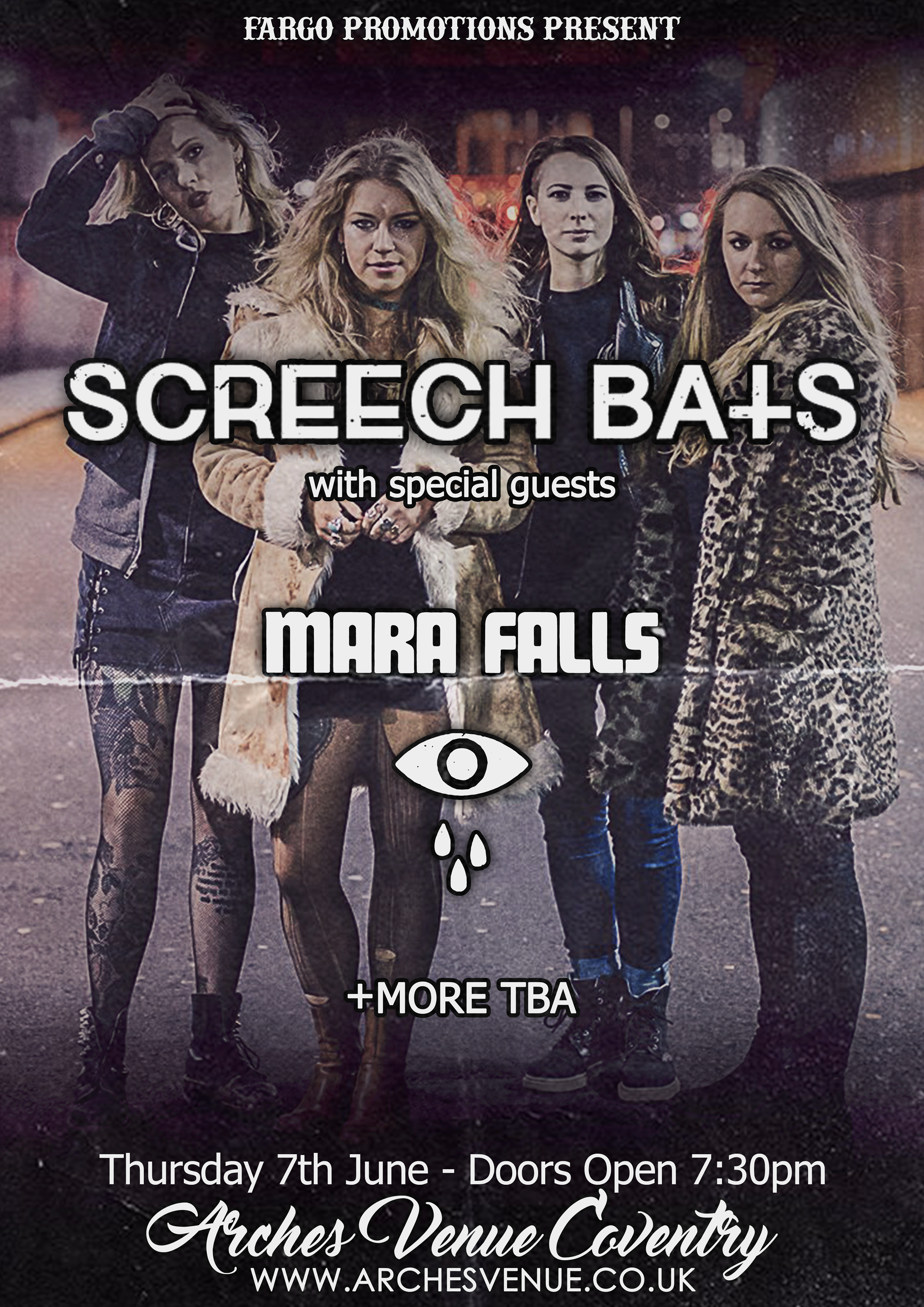  Mara Falls support Screech Bats @ The Arches, Coventry - 07th June 2018