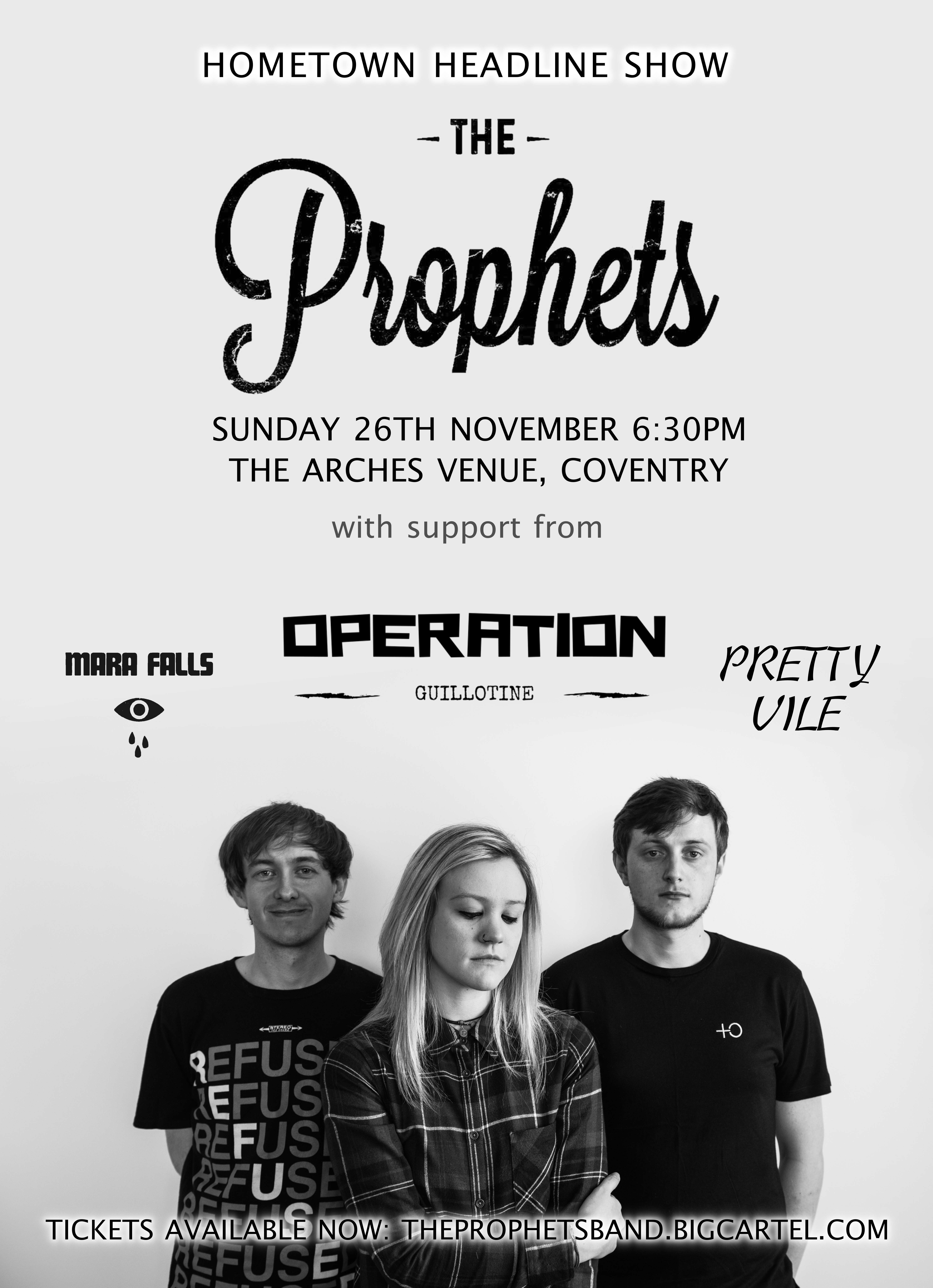 Mara Falls  support The Prophets @ The Arches, Coventry - 26th November 2017