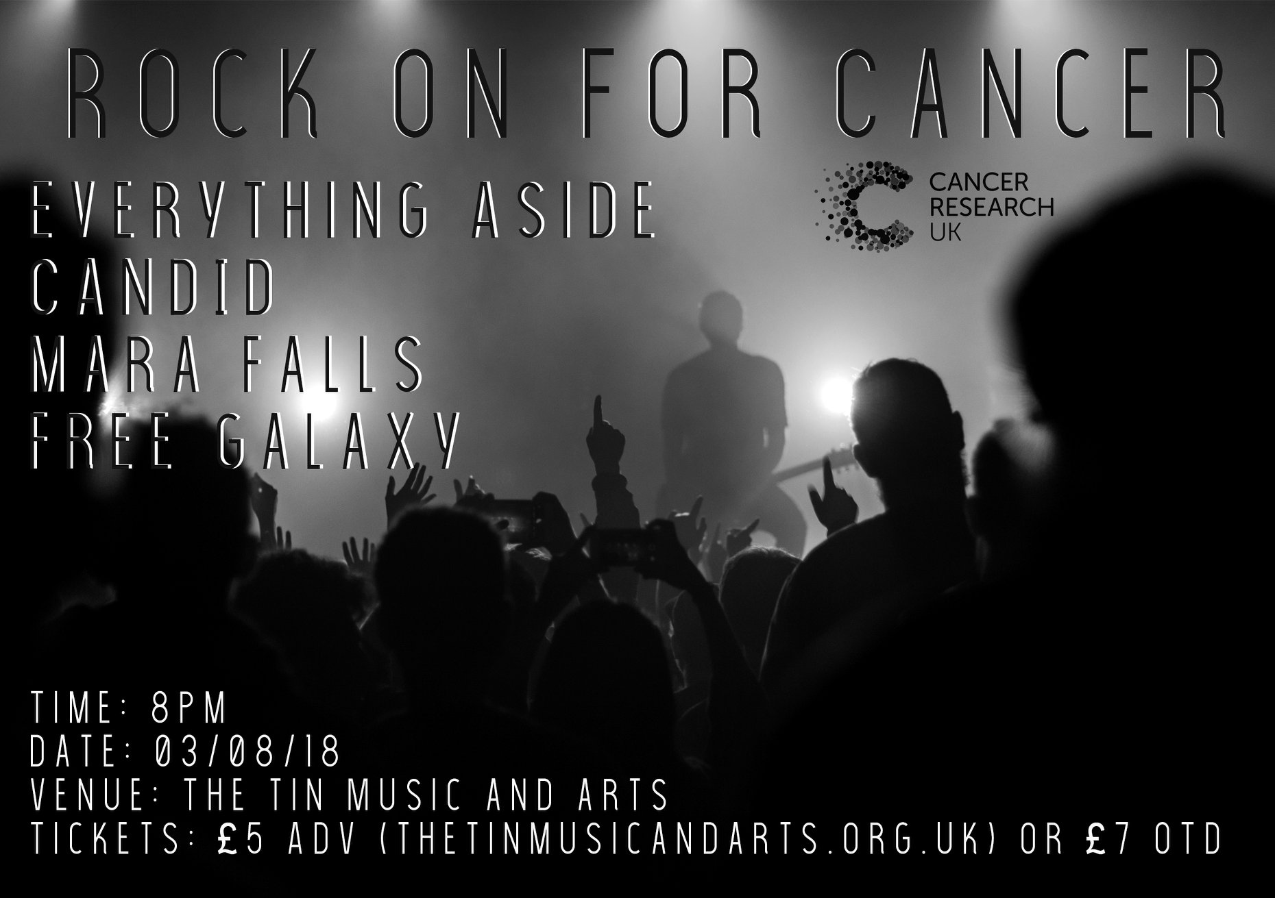 Rock On For Cance @ Tin Angel Coal Vaults, Coventry - 03th August 2018